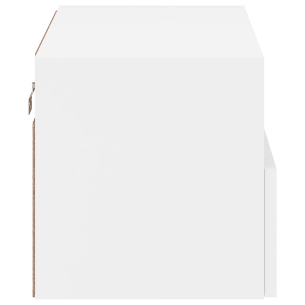 vidaXL Ścienna szafka TV, biała, 60x30x30 cm, materiał drewnopochodny