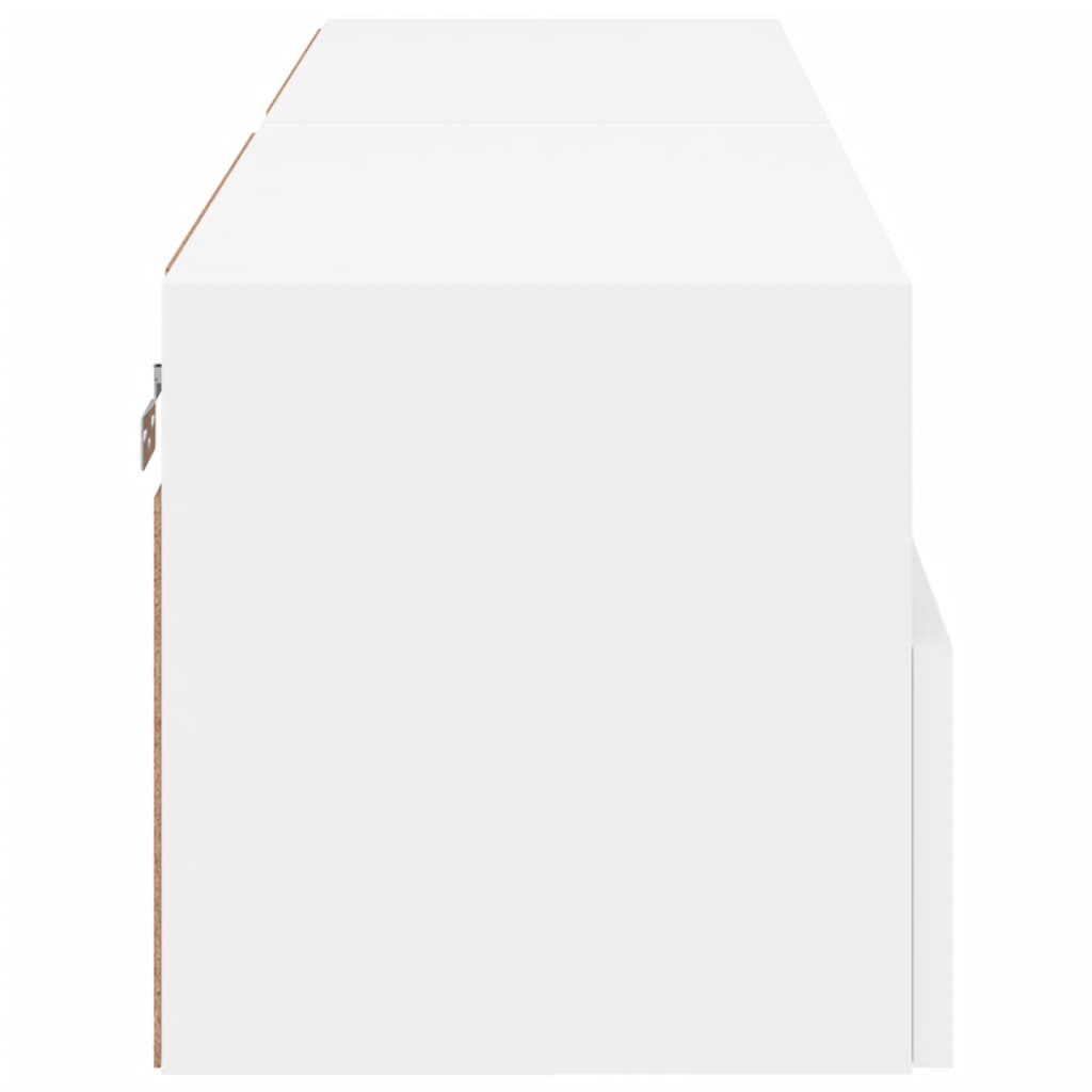 vidaXL Ścienne szafki TV, 2 szt., białe, 60x30x30 cm