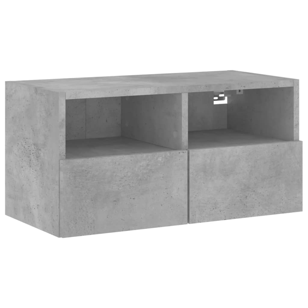 vidaXL Ścienna szafka TV, szarość betonu, 60x30x30 cm