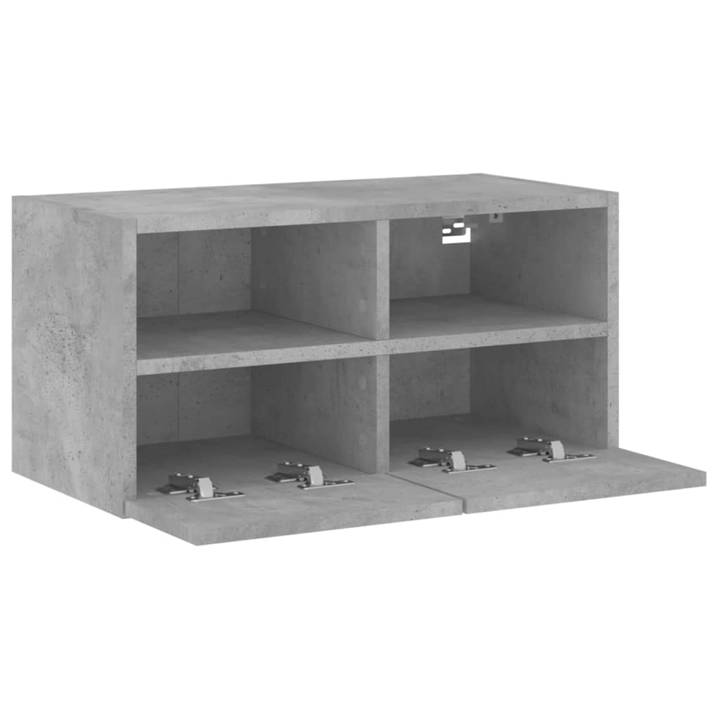 vidaXL Ścienna szafka TV, szarość betonu, 60x30x30 cm