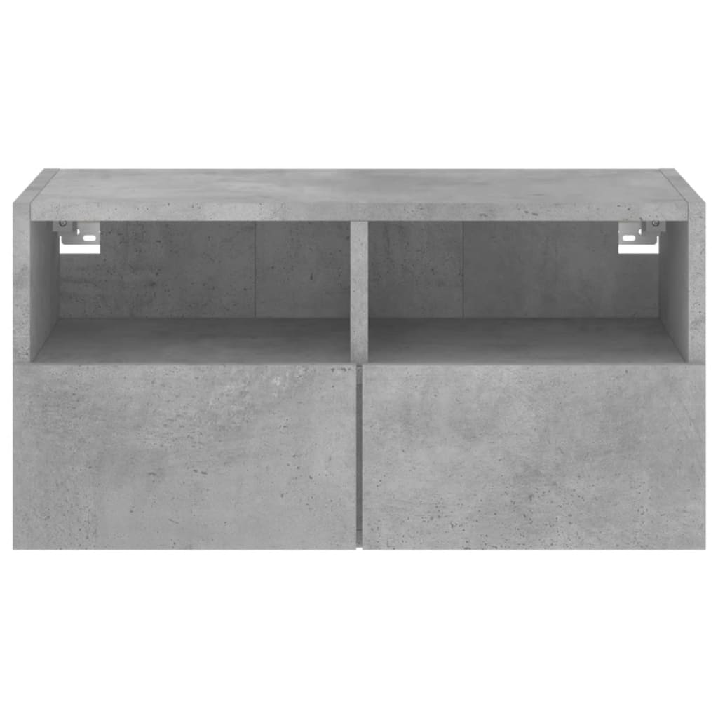 vidaXL Ścienna szafka TV, szarość betonu, 60x30x30 cm