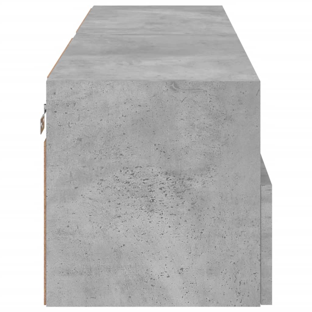 vidaXL Ścienne szafki TV, 2 szt., szarość betonu, 60x30x30 cm