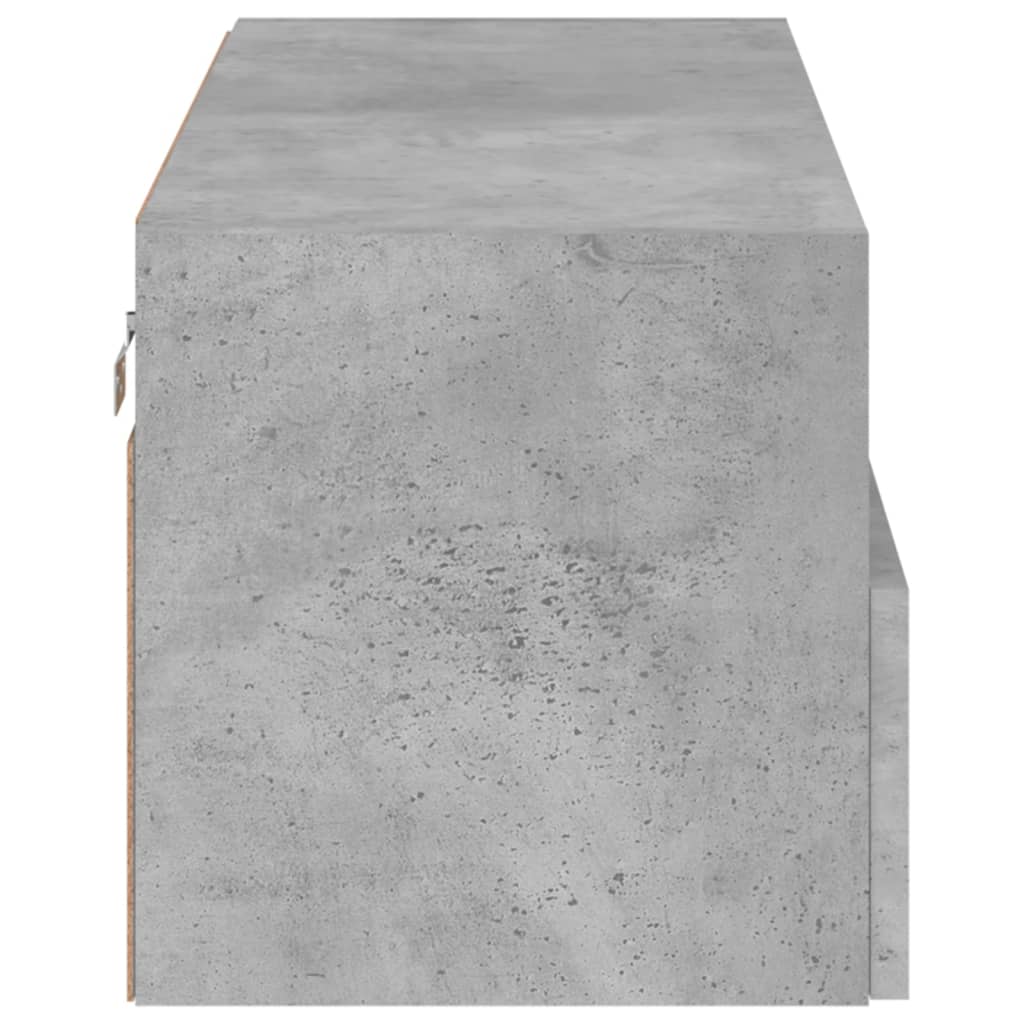 vidaXL Ścienna szafka TV, szarość betonu, 80x30x30 cm
