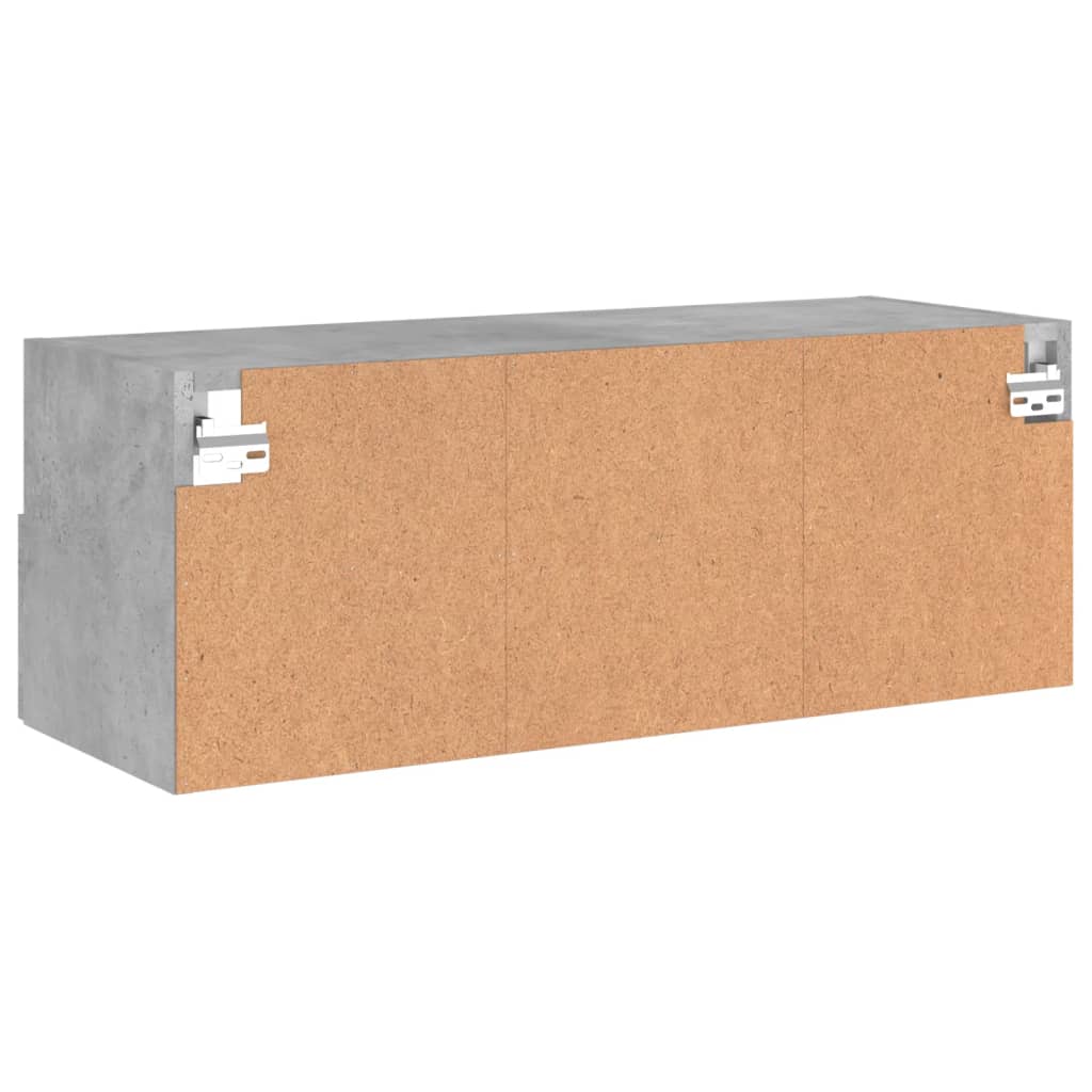 vidaXL Ścienna szafka TV, szarość betonu, 80x30x30 cm
