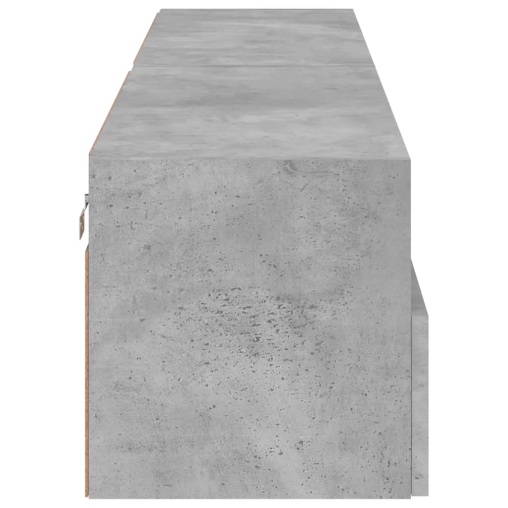 vidaXL Ścienne szafki TV, 2 szt., szarość betonu, 80x30x30 cm