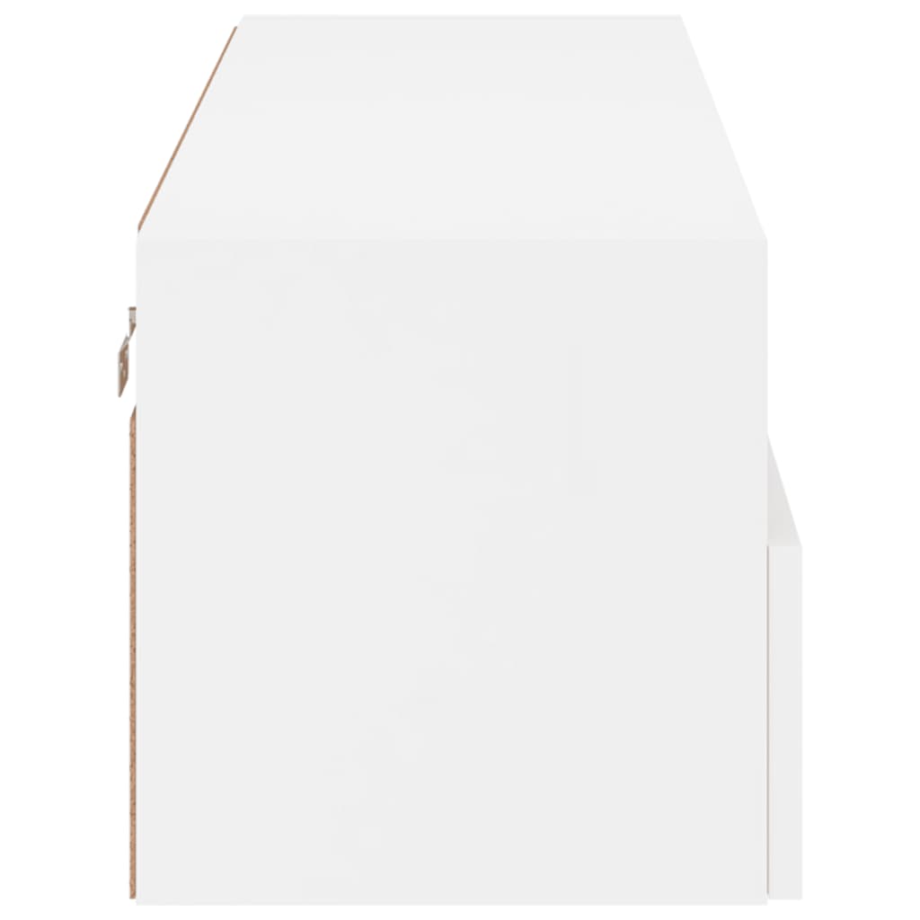 vidaXL Ścienna szafka TV, biała, 100x30x30 cm