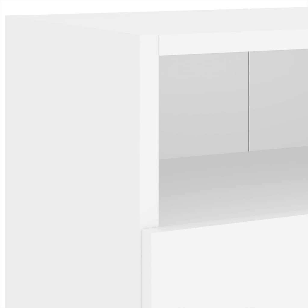 vidaXL Ścienna szafka TV, biała, 100x30x30 cm