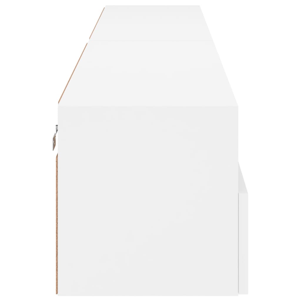 vidaXL Ścienne szafki TV, 2 szt., białe, 100x30x30 cm