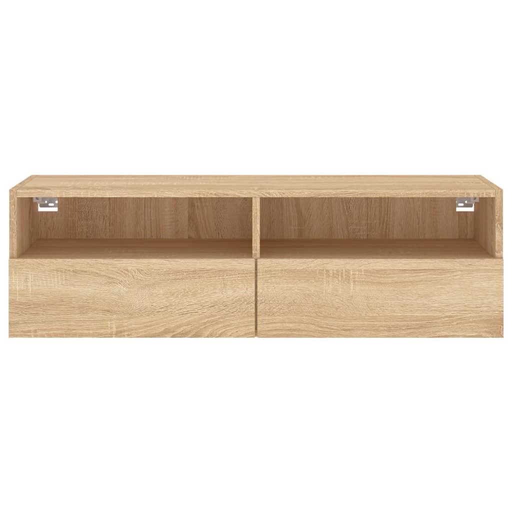 vidaXL Ścienna szafka TV, dąb sonoma, 100x30x30 cm