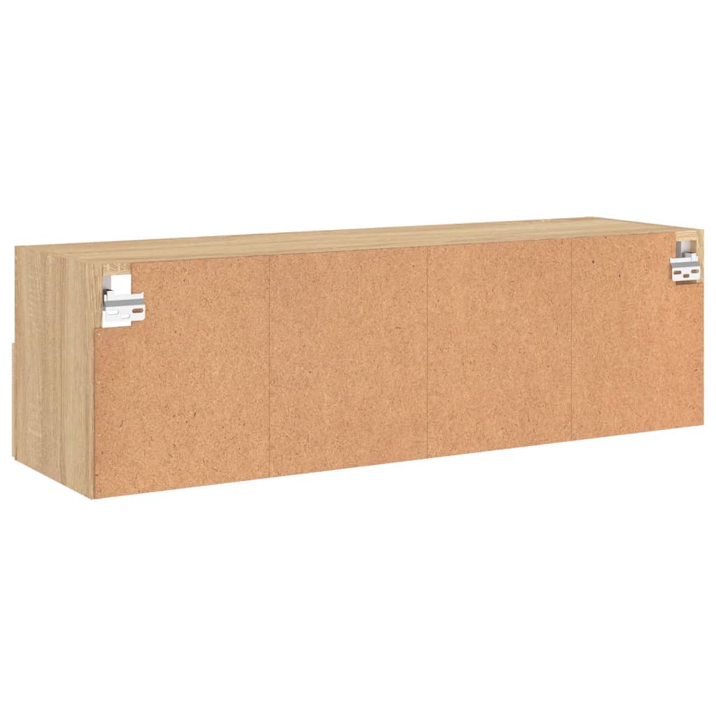 vidaXL Ścienna szafka TV, dąb sonoma, 100x30x30 cm