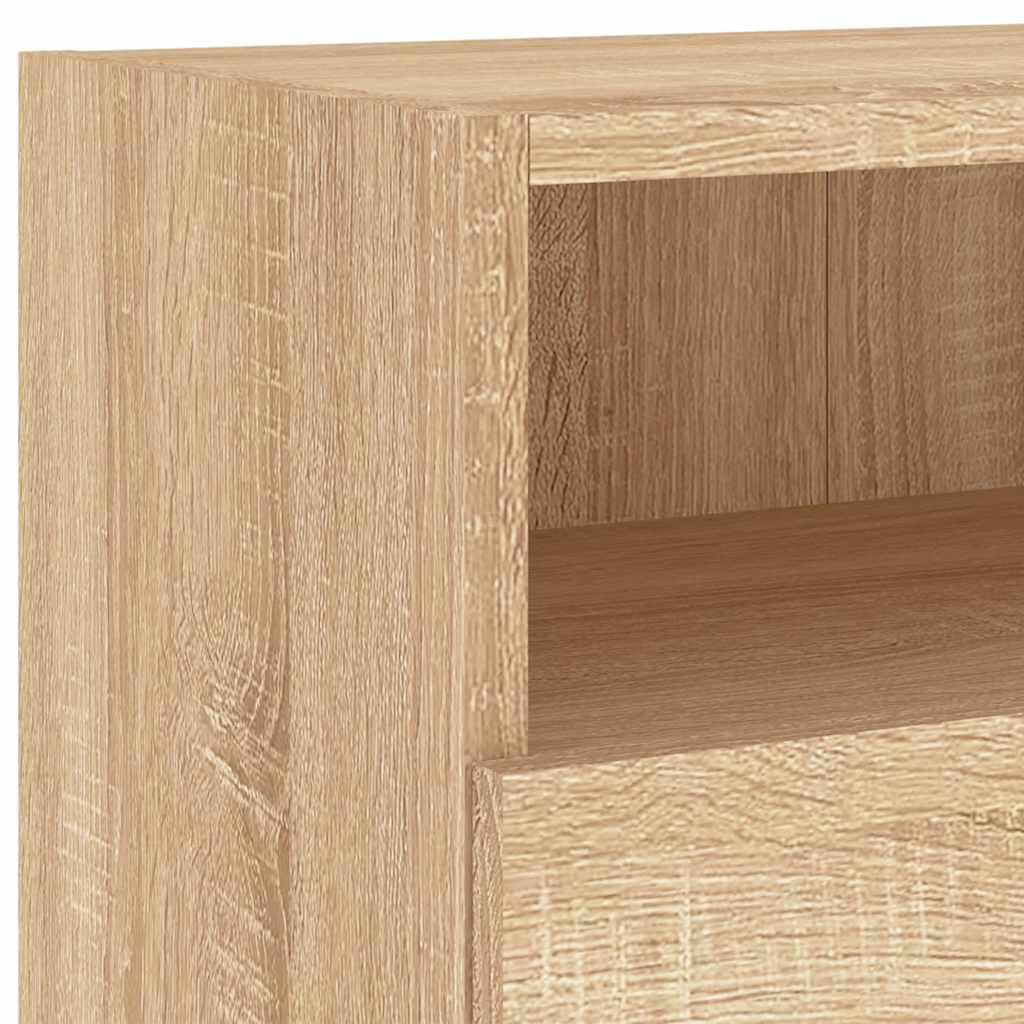 vidaXL Szafki ścienne TV, 2 szt., dąb sonoma, 100x30x30 cm