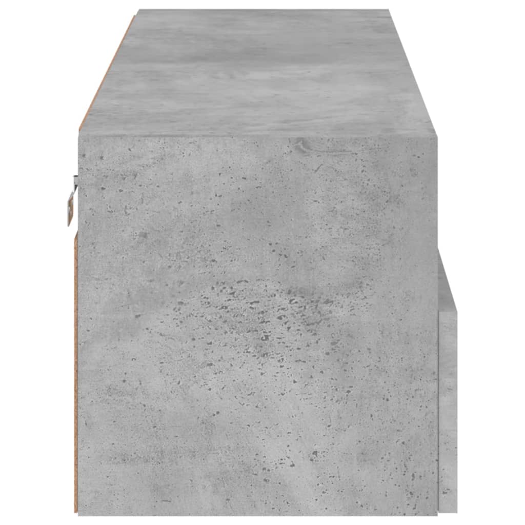 vidaXL Ścienna szafka TV, szarość betonu, 100x30x30 cm