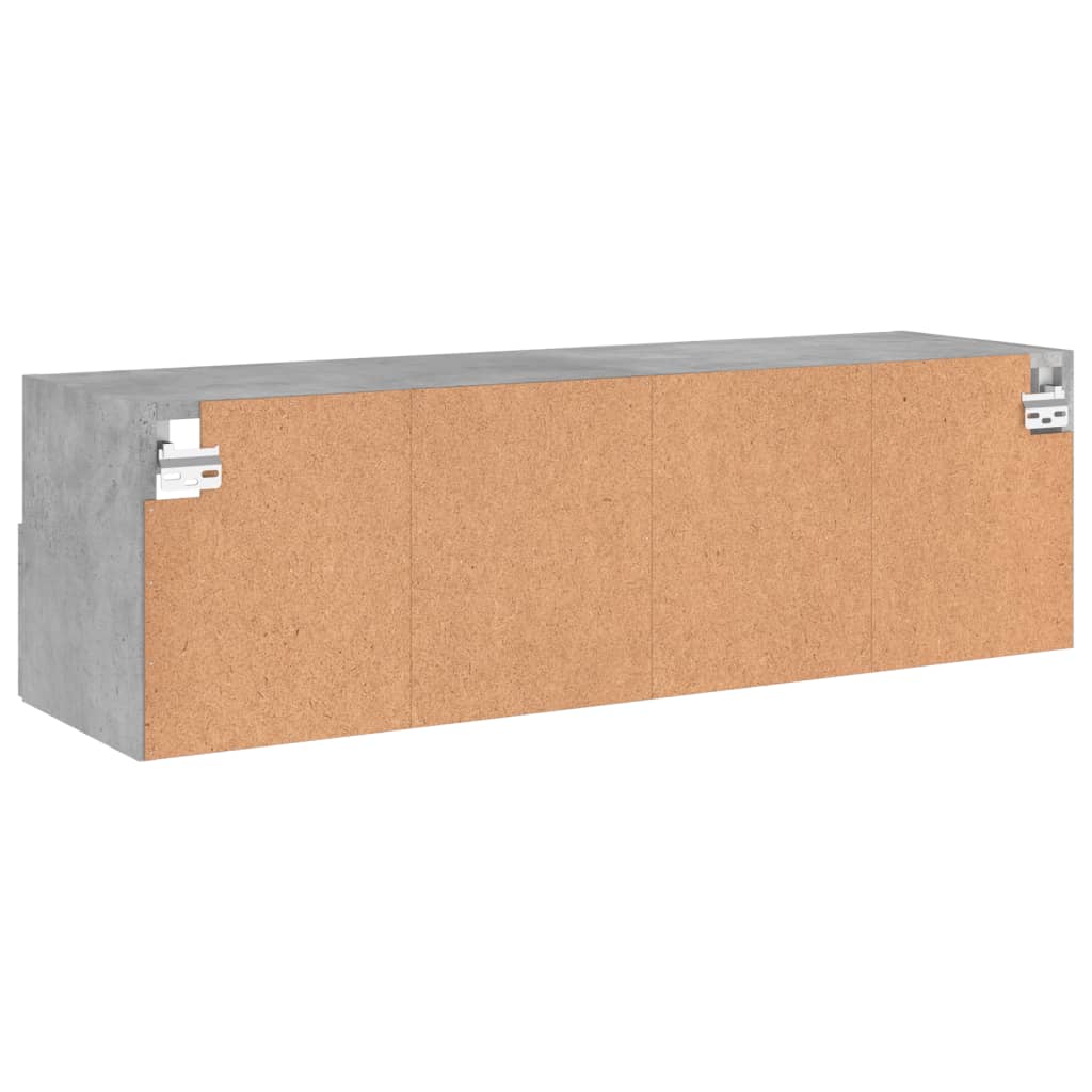 vidaXL Ścienna szafka TV, szarość betonu, 100x30x30 cm