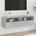 vidaXL Ścienna szafka TV, szarość betonu, 100x30x30 cm