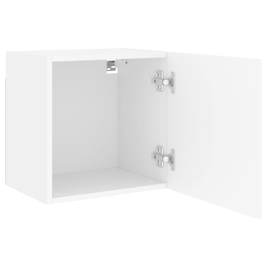 vidaXL Ścienne szafki TV, 2 szt., białe, 40,5x30x40 cm
