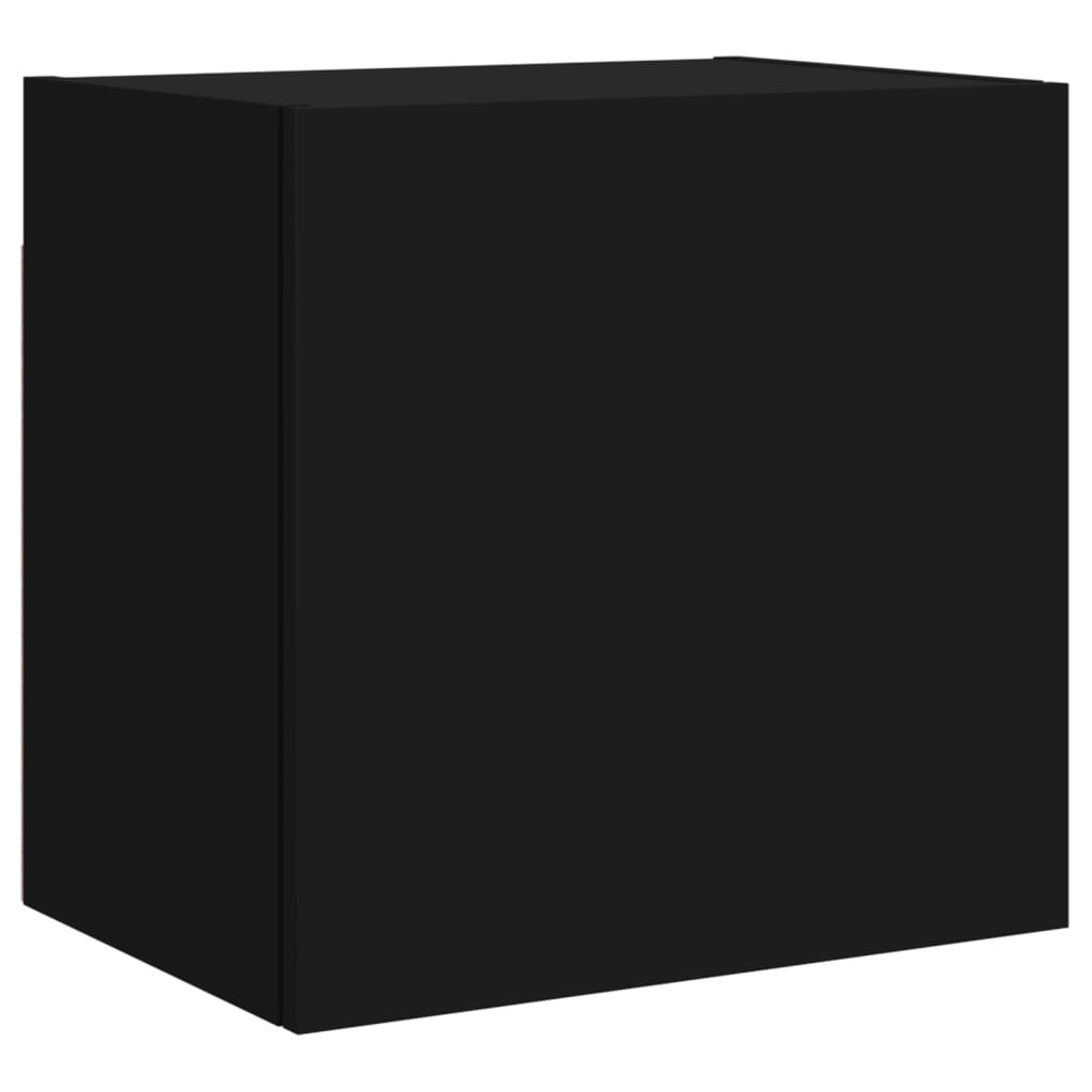 vidaXL Ścienne szafki TV, 2 szt., czarne, 40,5x30x40 cm