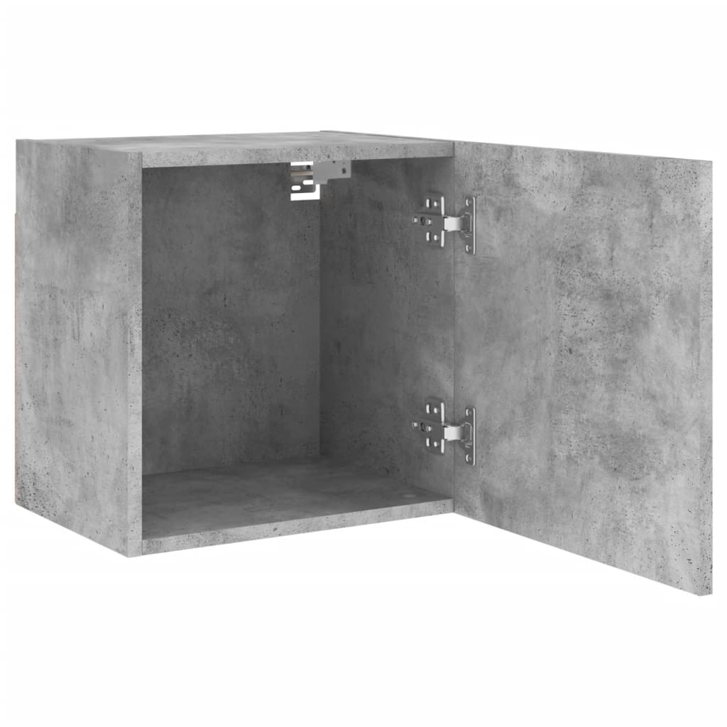 vidaXL Ścienne szafki TV, 2 szt., szarość betonu, 40,5x30x40 cm