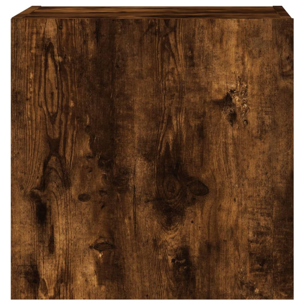 vidaXL Ścienne szafki TV, 2 szt., przydymiony dąb, 40,5x30x40 cm