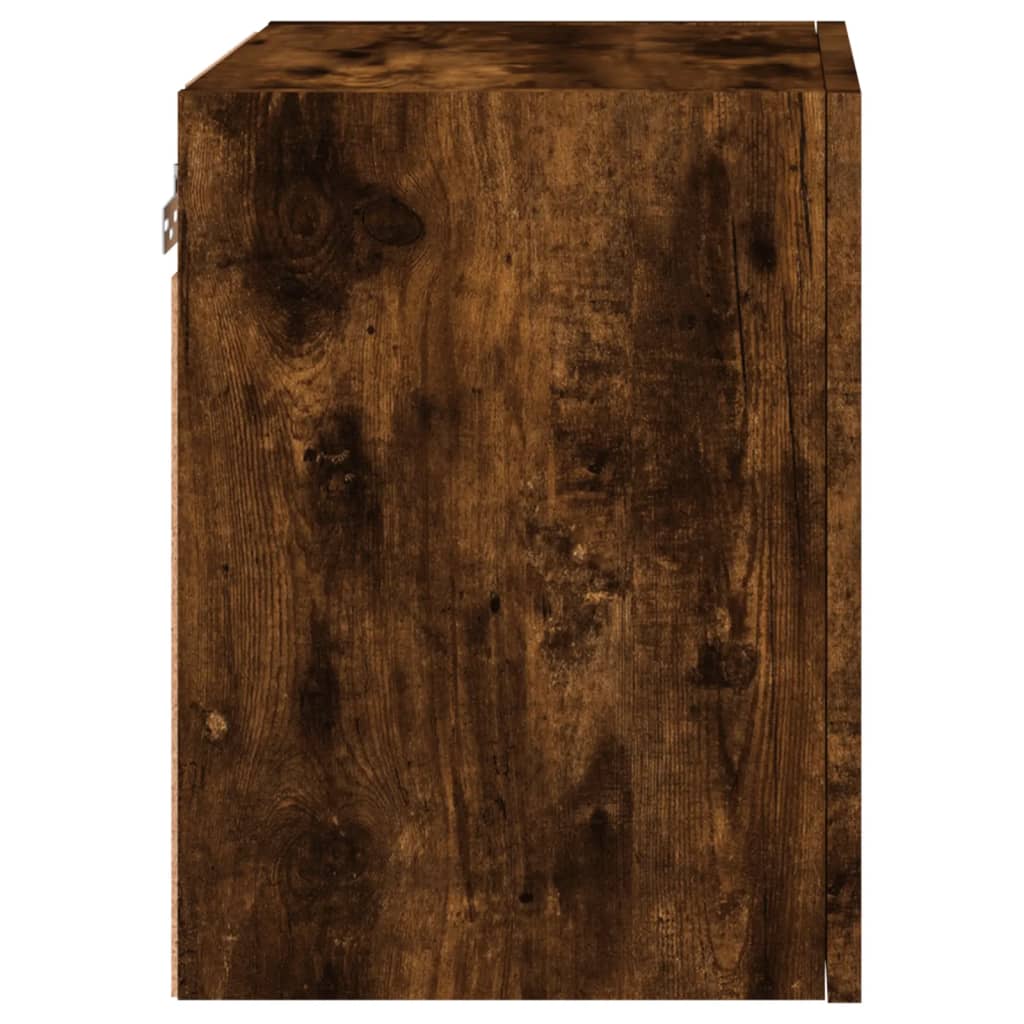 vidaXL Ścienne szafki TV, 2 szt., przydymiony dąb, 40,5x30x40 cm