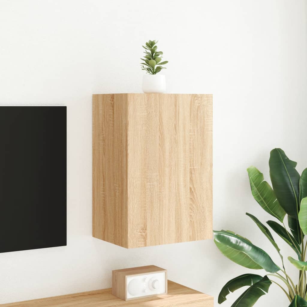 vidaXL Ścienna szafka TV, dąb sonoma, 40,5x30x60 cm