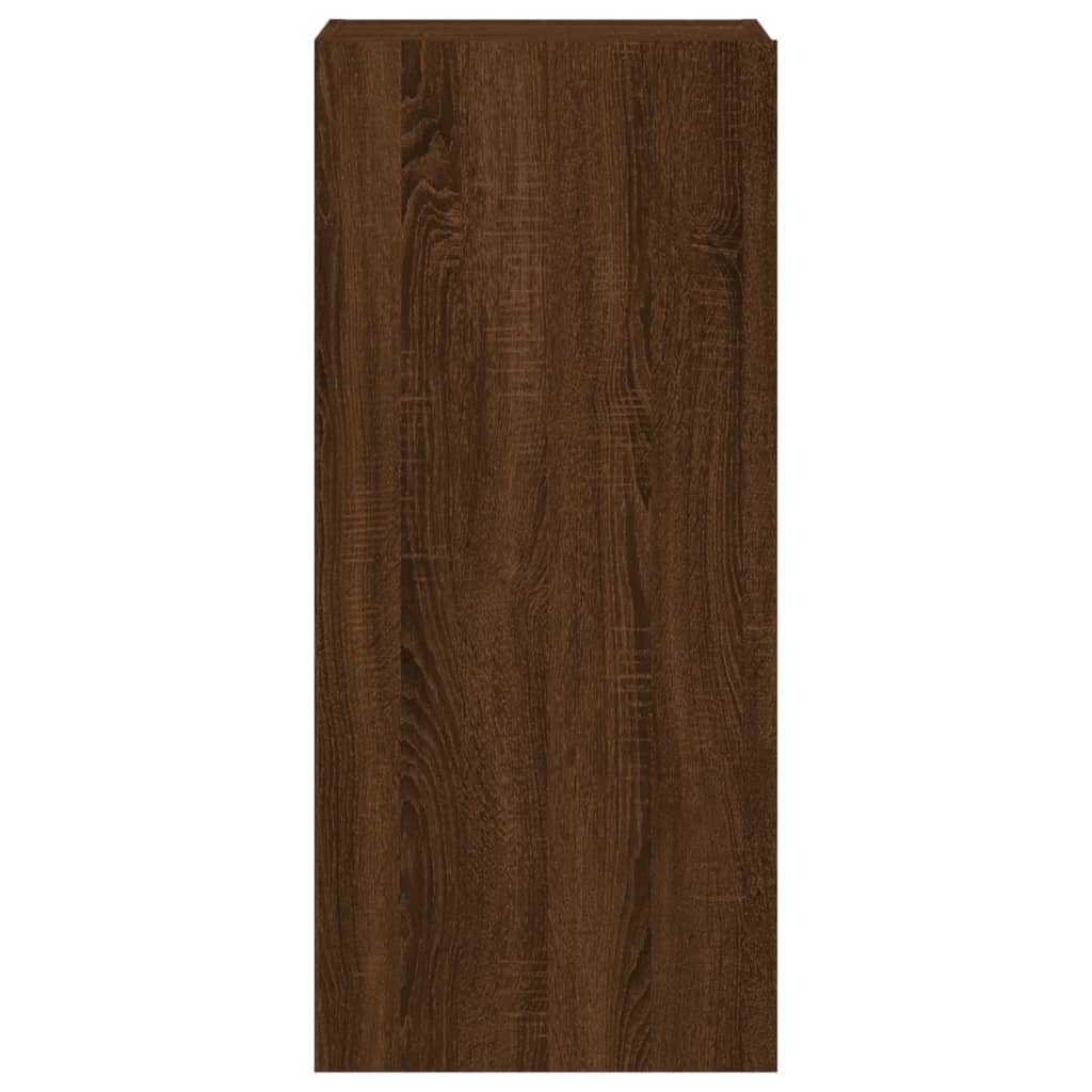 vidaXL Ścienna szafka TV, brązowy dąb, 40,5x30x90 cm