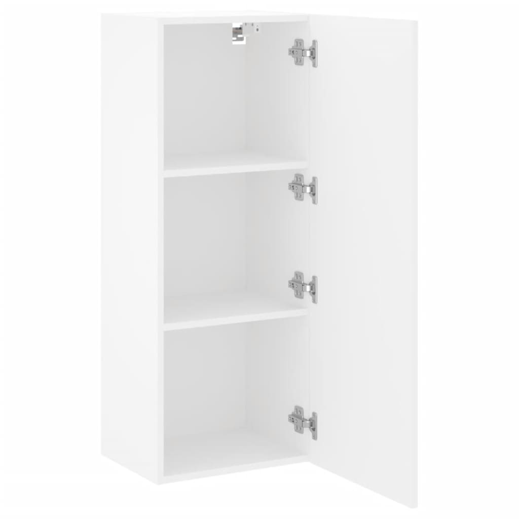 vidaXL Ścienna szafka TV, biała, 40,5x30x102 cm