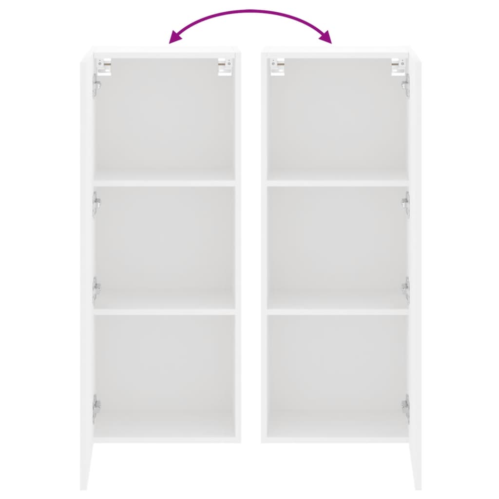 vidaXL Ścienna szafka TV, biała, 40,5x30x102 cm