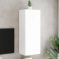 vidaXL Ścienna szafka TV, biała, 40,5x30x102 cm
