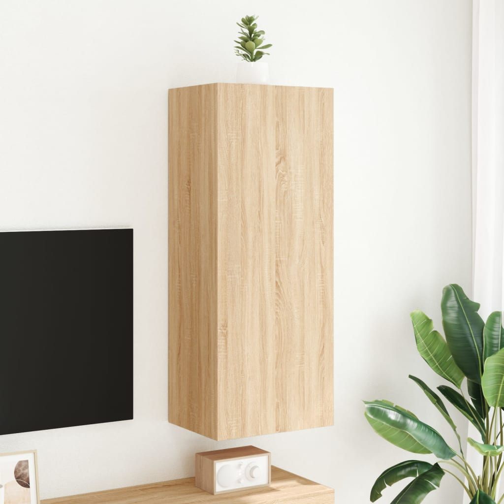 vidaXL Ścienna szafka TV, dąb sonoma, 40,5x30x102 cm
