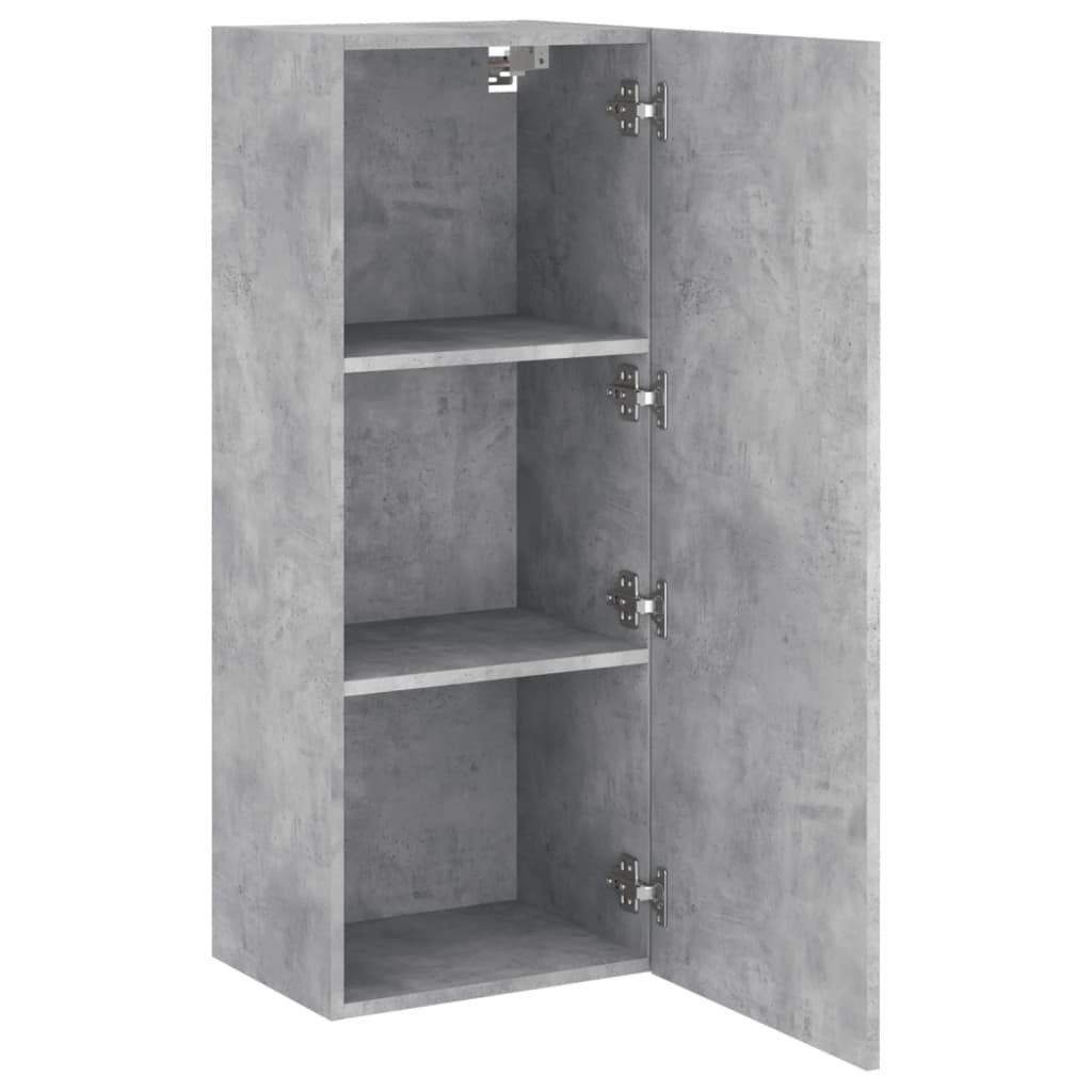 vidaXL Ścienna szafka TV, szarość betonu, 40,5x30x102 cm