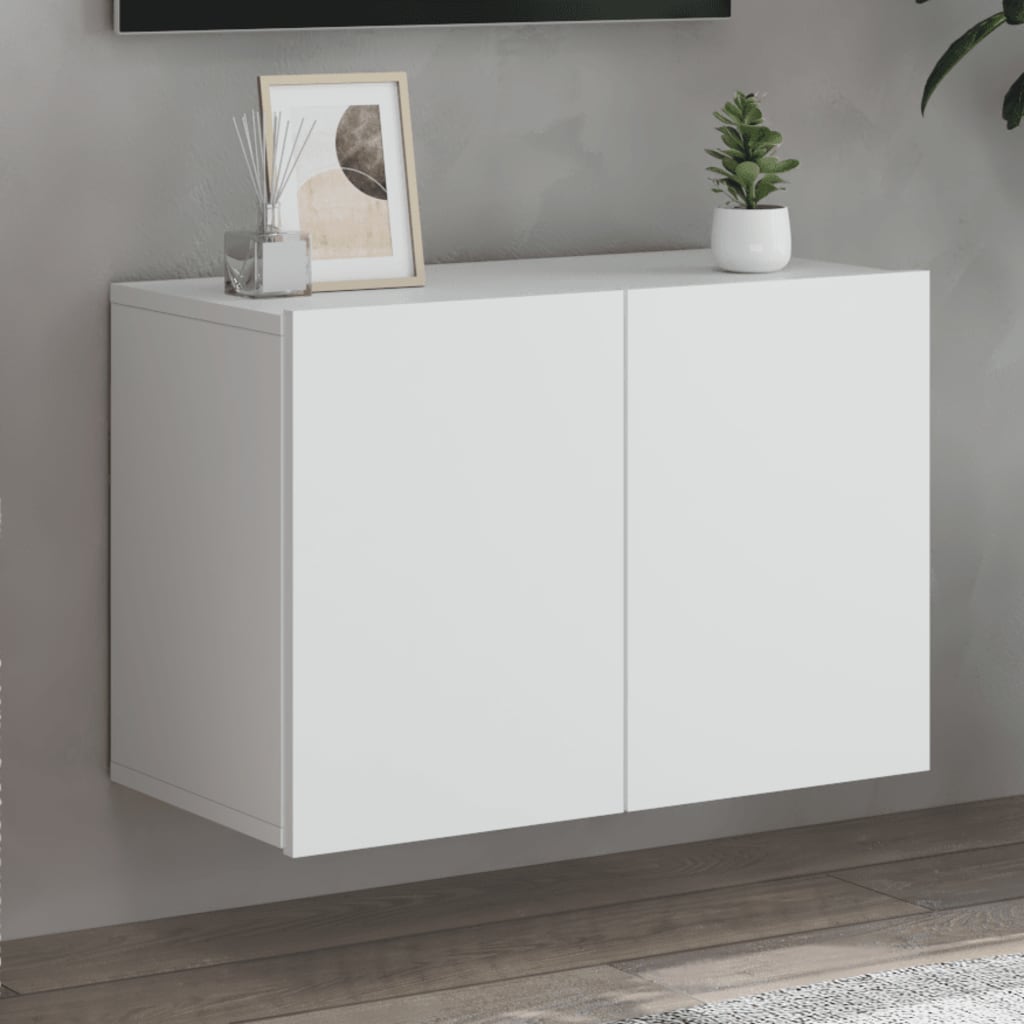 vidaXL Ścienna szafka TV, biała, 60x30x41 cm