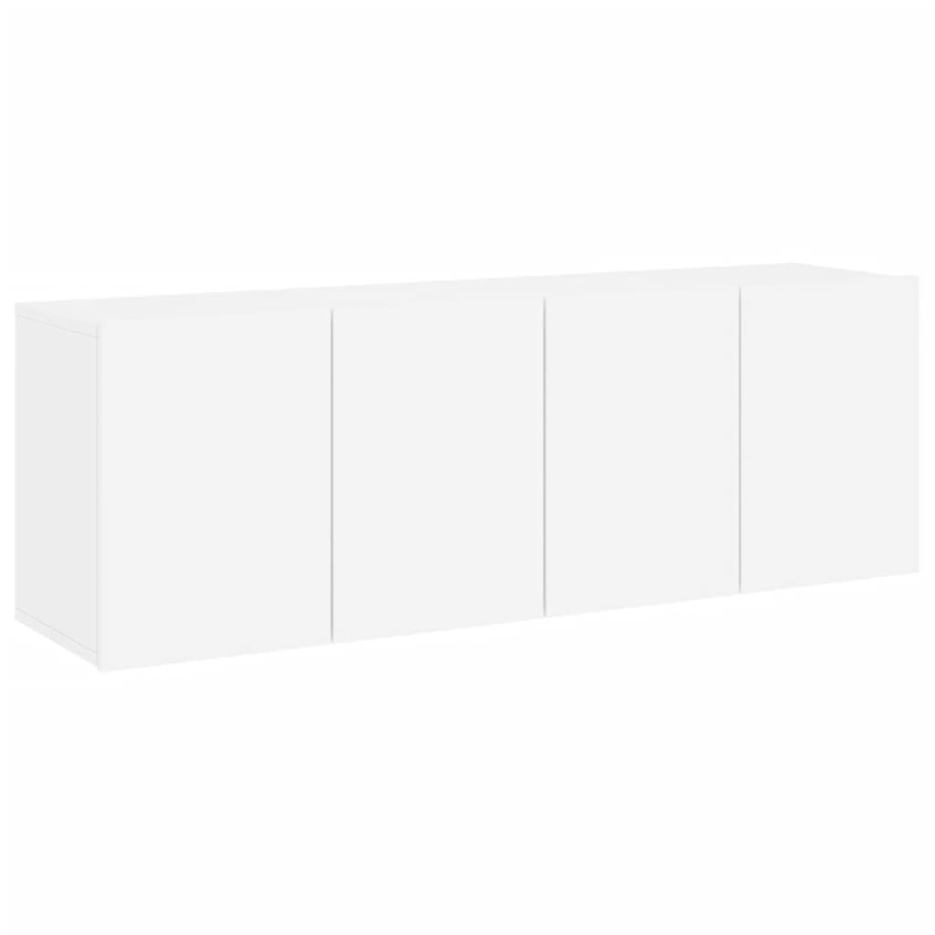 vidaXL Ścienne szafki TV, 2 szt., białe, 60x30x41 cm