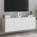 vidaXL Ścienne szafki TV, 2 szt., białe, 60x30x41 cm