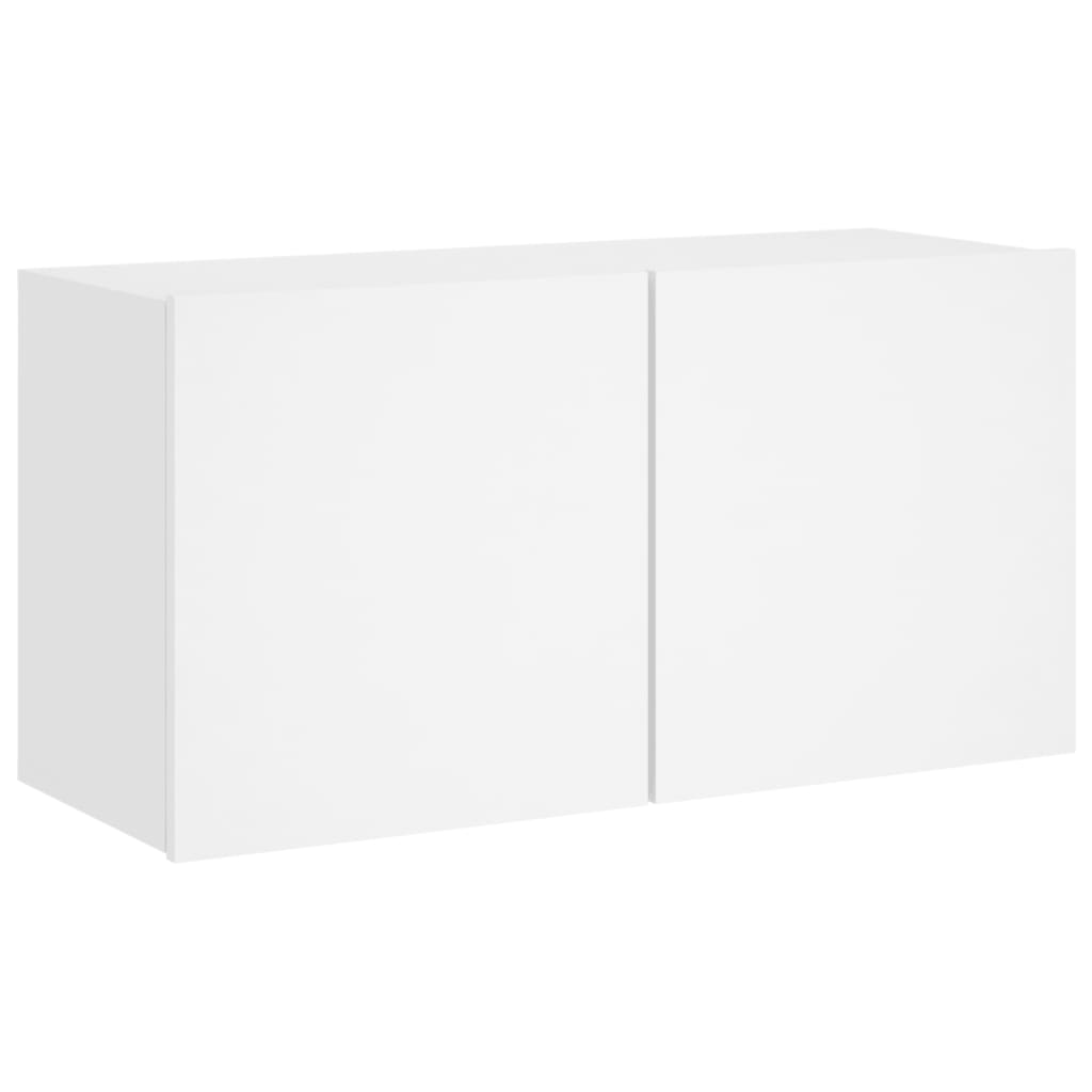 vidaXL Ścienna szafka TV, biała, 80x30x41 cm