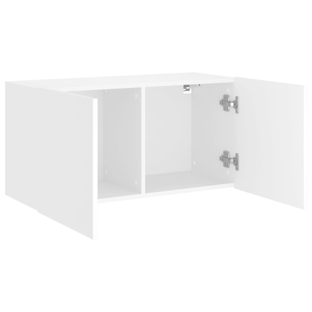 vidaXL Ścienna szafka TV, biała, 80x30x41 cm