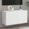 vidaXL Ścienna szafka TV, biała, 80x30x41 cm
