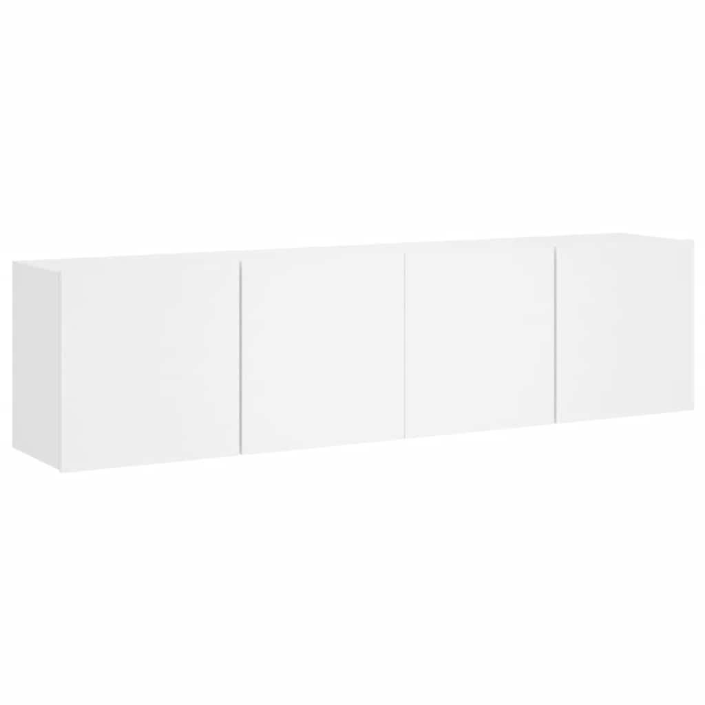 vidaXL Ścienne szafki TV, 2 szt., białe, 80x30x41 cm
