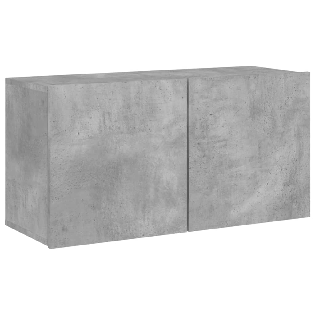 vidaXL Ścienna szafka TV, szarość betonu, 80x30x41 cm