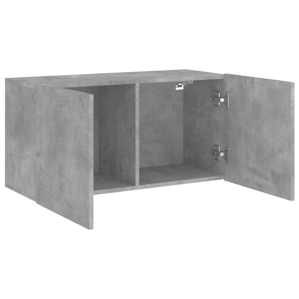 vidaXL Ścienna szafka TV, szarość betonu, 80x30x41 cm