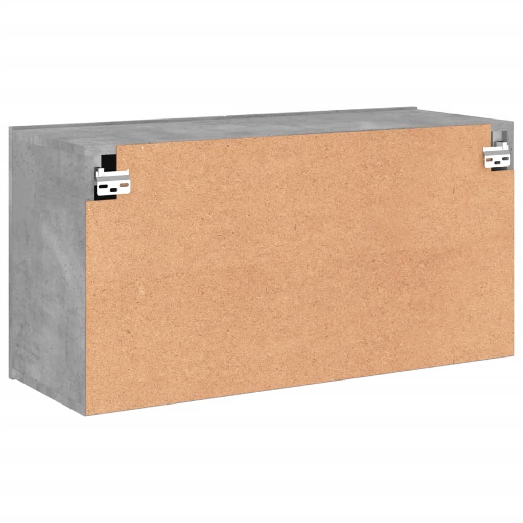 vidaXL Ścienna szafka TV, szarość betonu, 80x30x41 cm