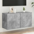 vidaXL Ścienna szafka TV, szarość betonu, 80x30x41 cm