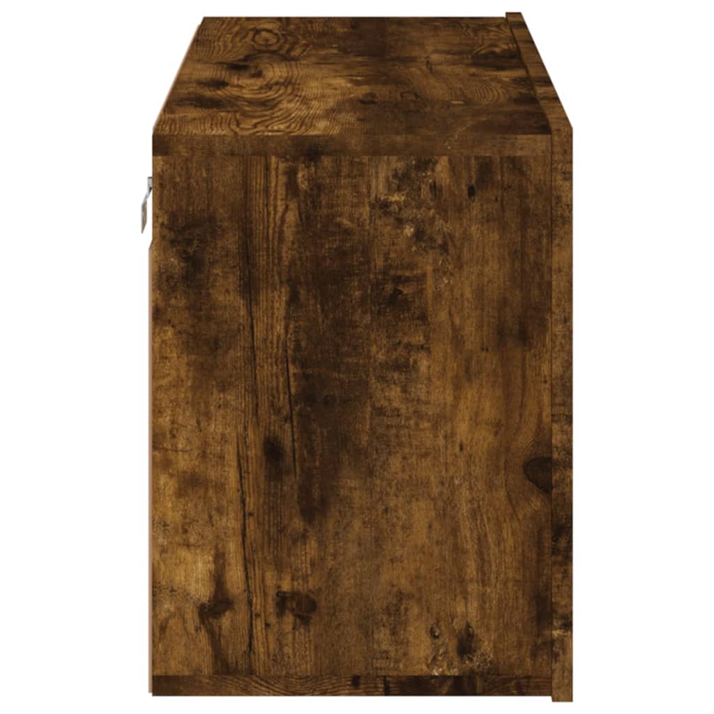 vidaXL Ścienna szafka TV, przydymiony dąb, 80x30x41 cm