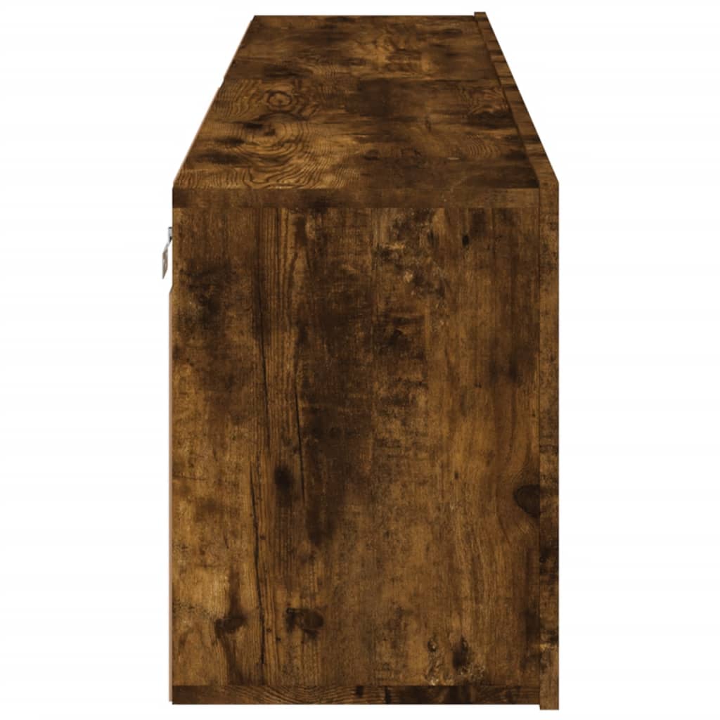 vidaXL Ścienne szafki TV, 2 szt., przydymiony dąb, 80x30x41 cm