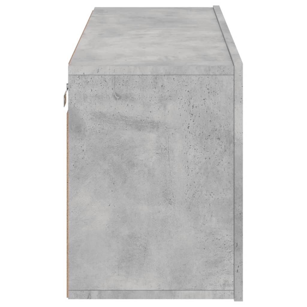 vidaXL Szafka pod telewizor, ścienna, szarość betonu, 100x30x41 cm
