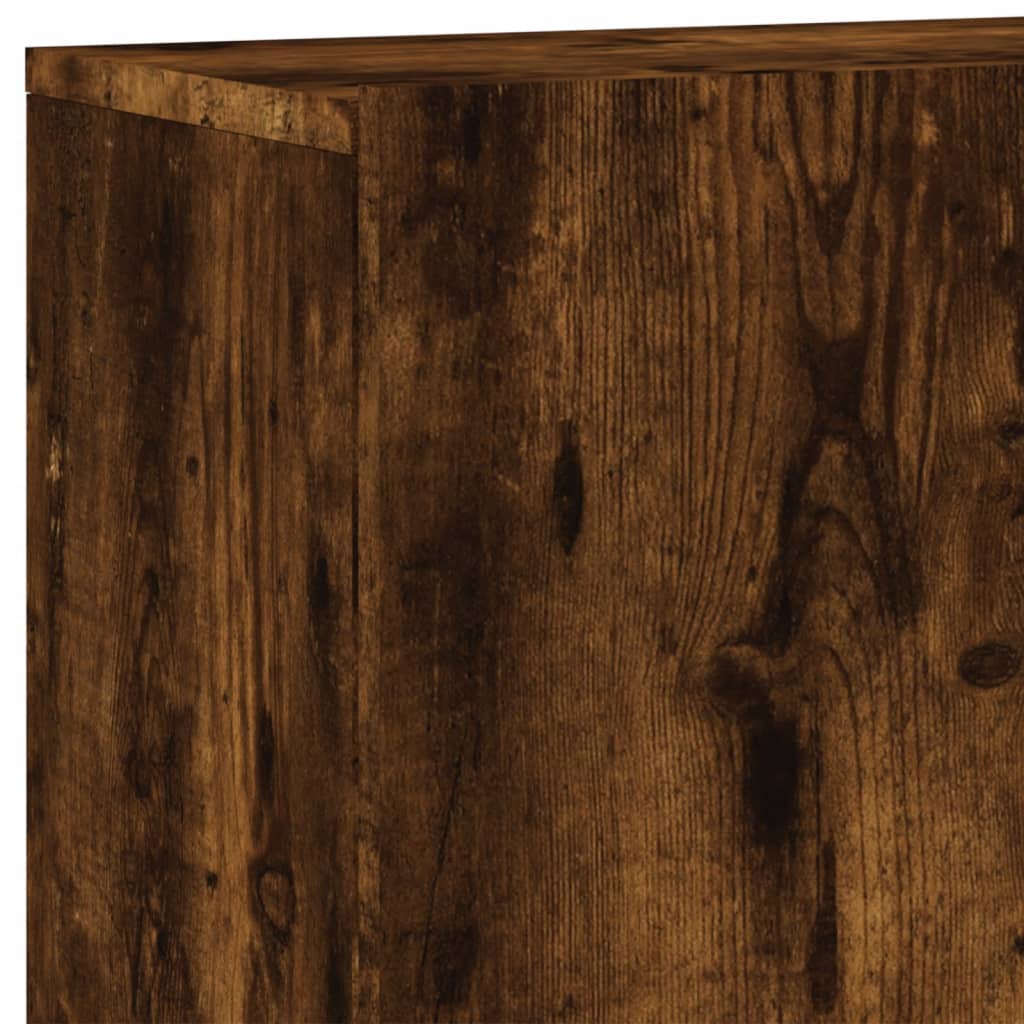 vidaXL Szafka pod telewizor, ścienna, przydymiony dąb, 100x30x41 cm