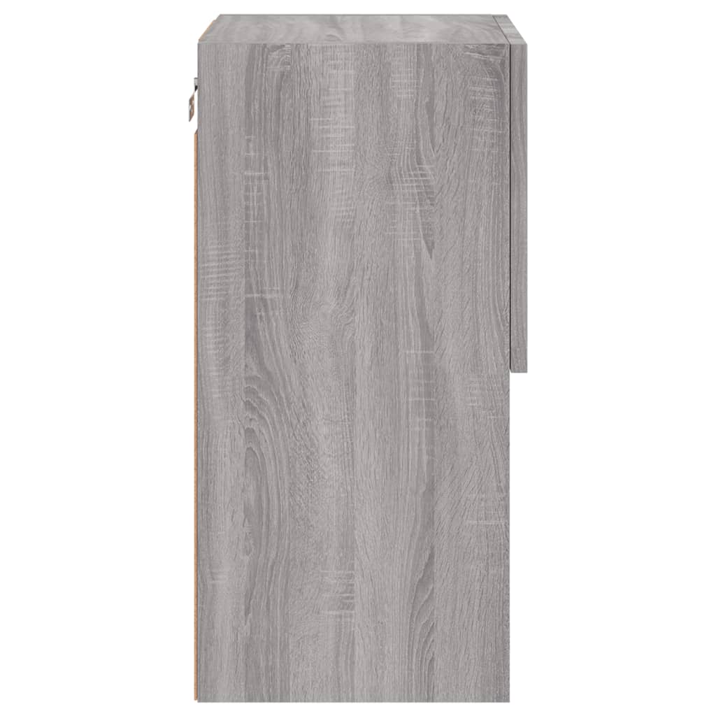 vidaXL Szafka pod telewizor z LED, szary dąb sonoma, 30,5x30x60 cm