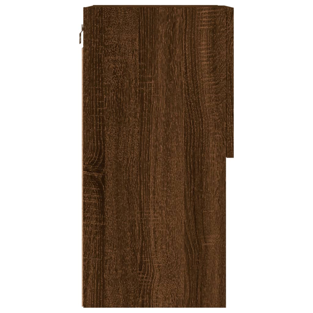 vidaXL Szafka TV z LED, brązowy dąb, 40,5x30x60 cm
