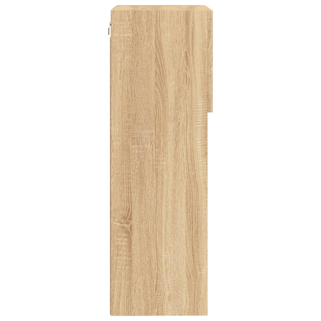 vidaXL Szafka TV z LED, dąb sonoma, 40,5x30x90 cm