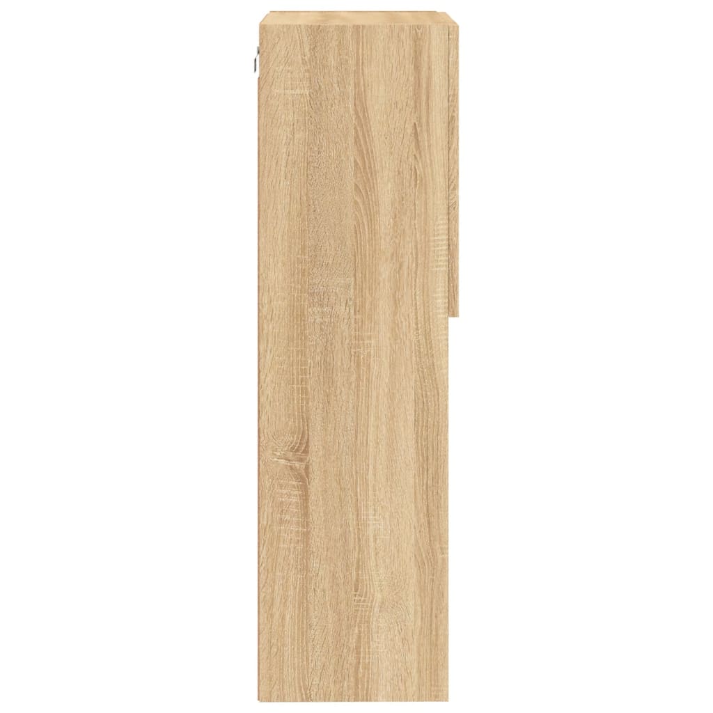 vidaXL Szafka TV z LED, dąb sonoma, 40,5x30x102 cm