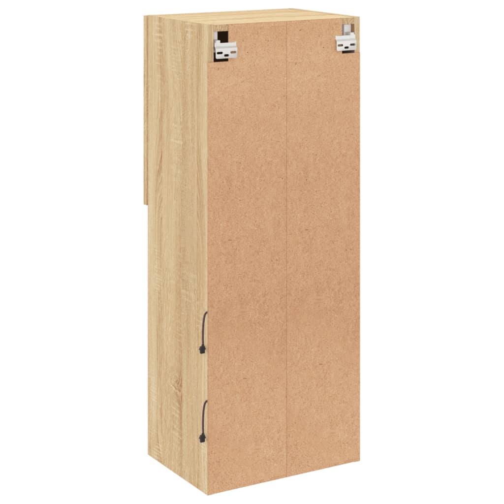 vidaXL Szafka TV z LED, dąb sonoma, 40,5x30x102 cm